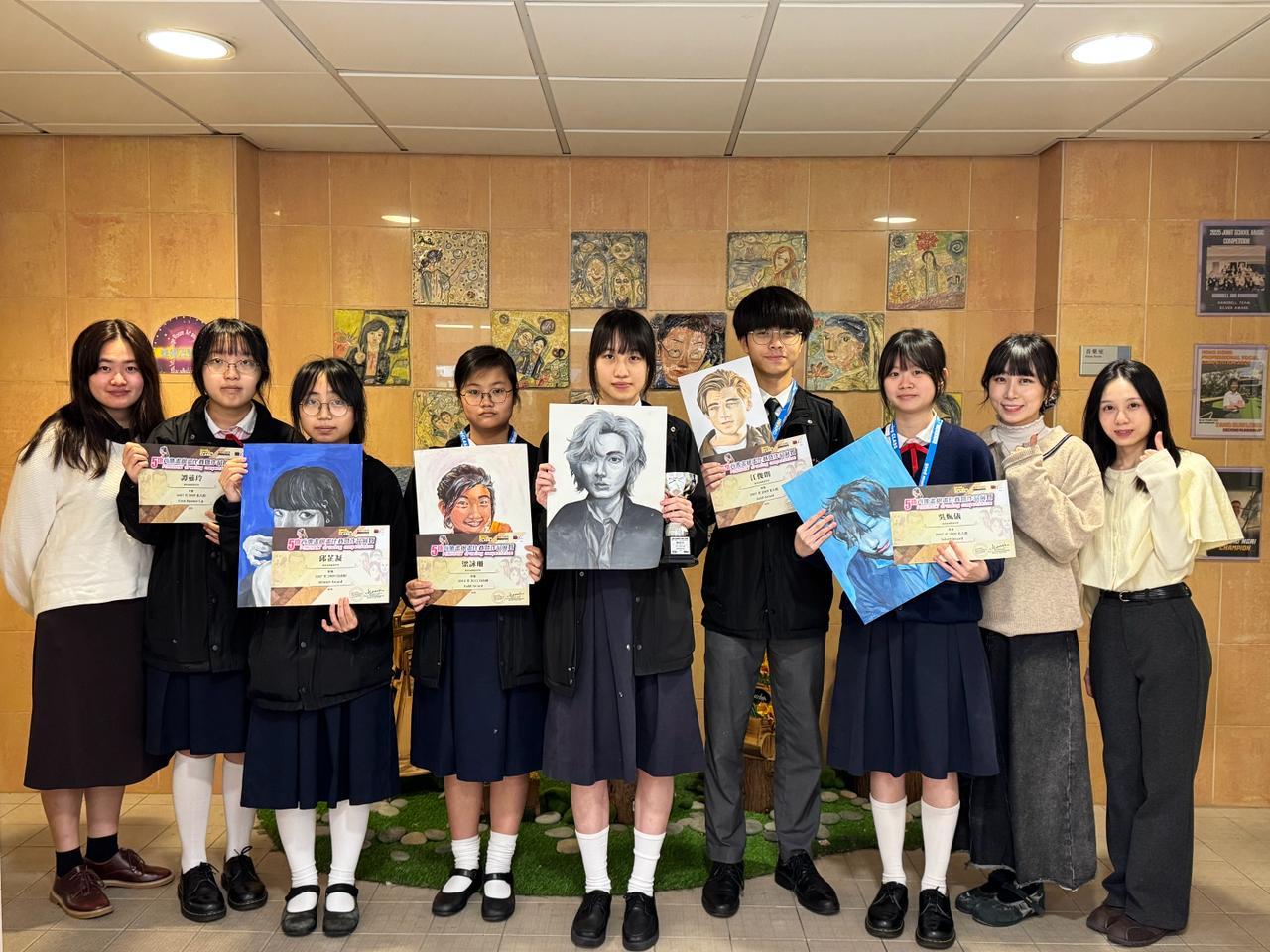 1st Runner-up and multiple awards in Good morning class: The 5th Portrait Drawing Competition